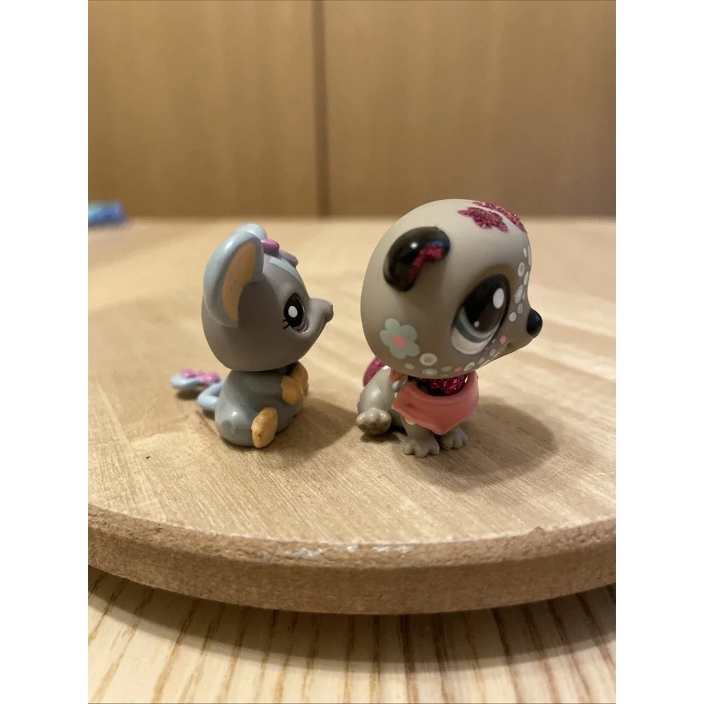 LPS Shimmer & Shine Sparkle Sea Otter #2152 + Gray Mouse #1203 G2 Lot